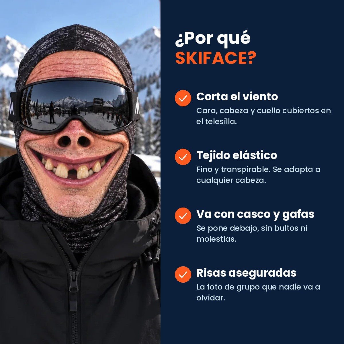 Beneficios del pasamontañas SKIFACE