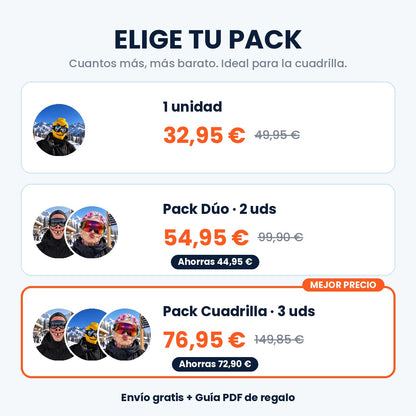 Packs y precios SKIFACE