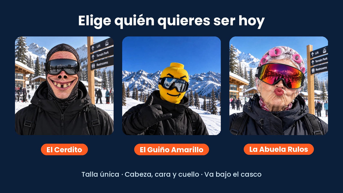 Los tres diseños del pasamontañas SKIFACE